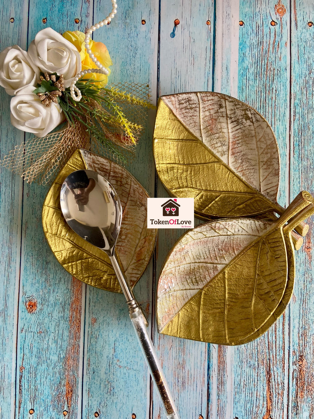 Golden Glow Spoon Rest Set Of 6
