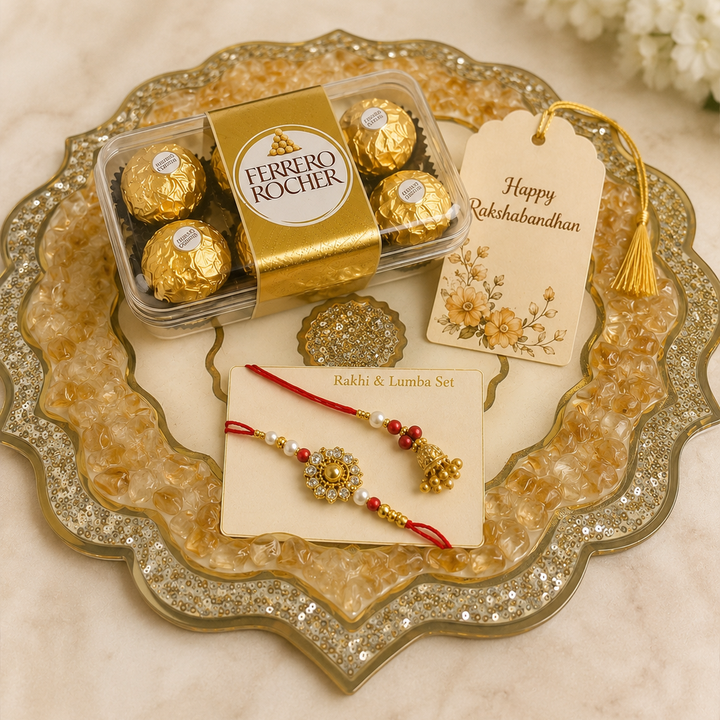Golden Bloom Platter