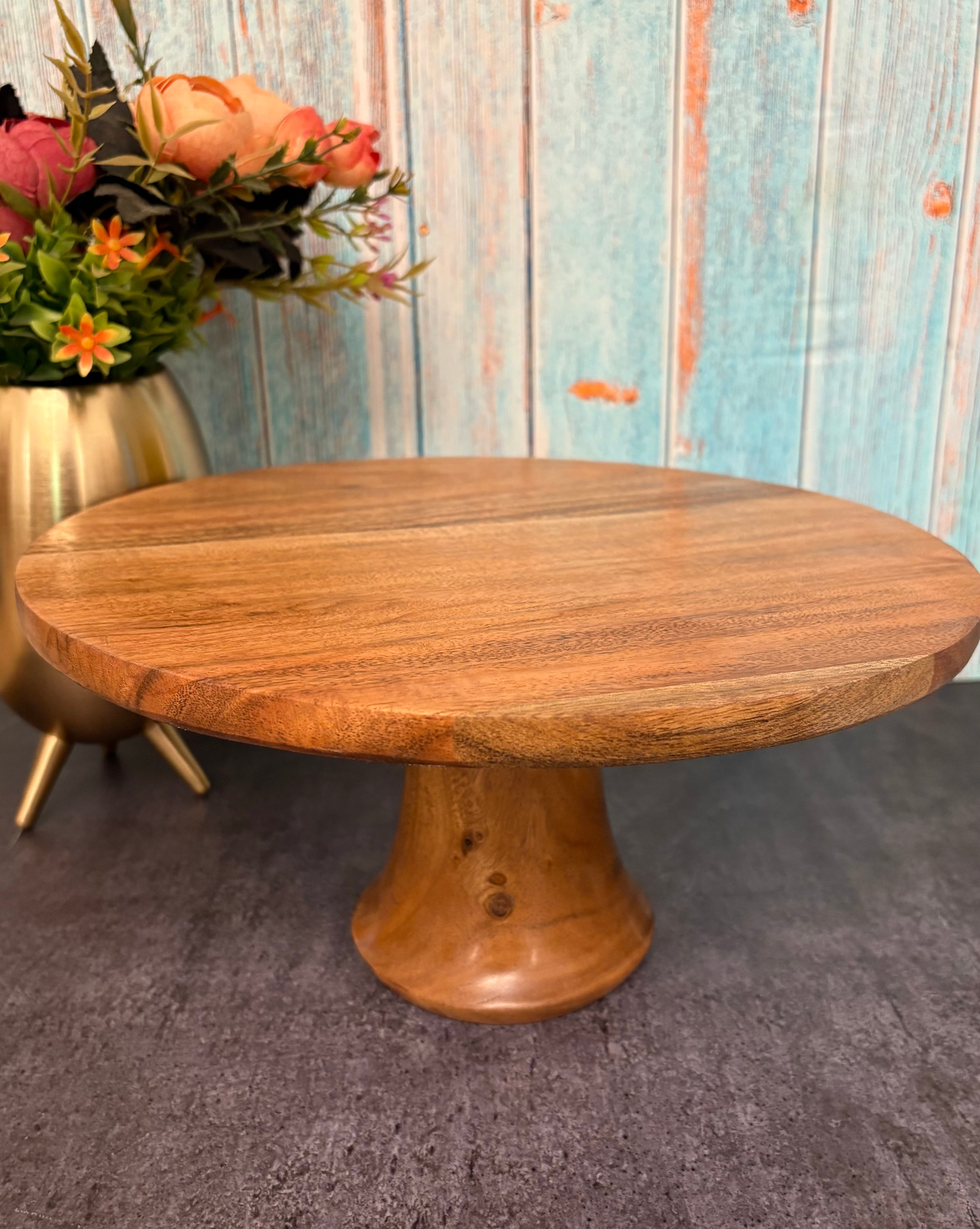 Wooden Cake Platter