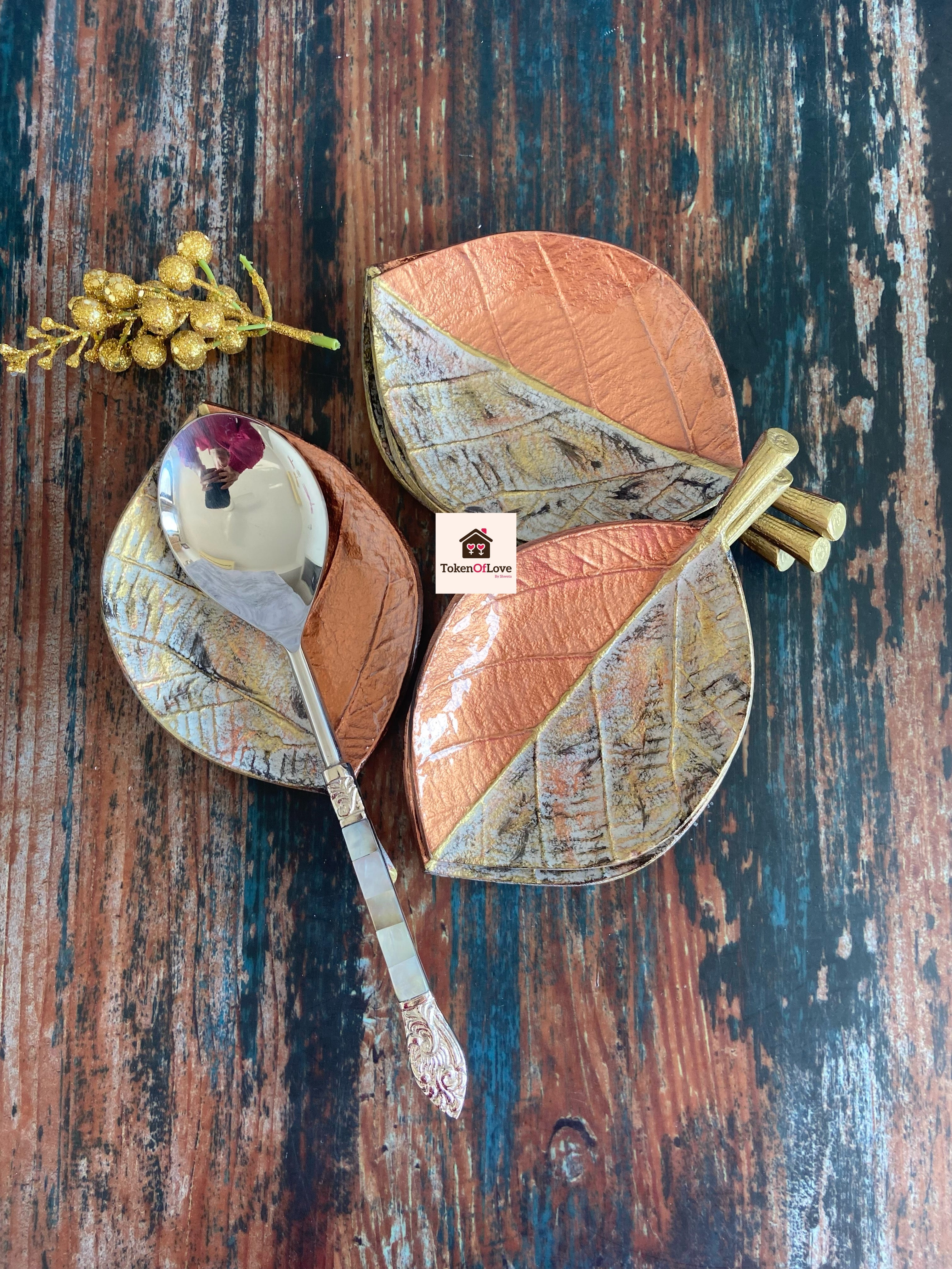 Copper Luxe Spoon Rest Set Of 6