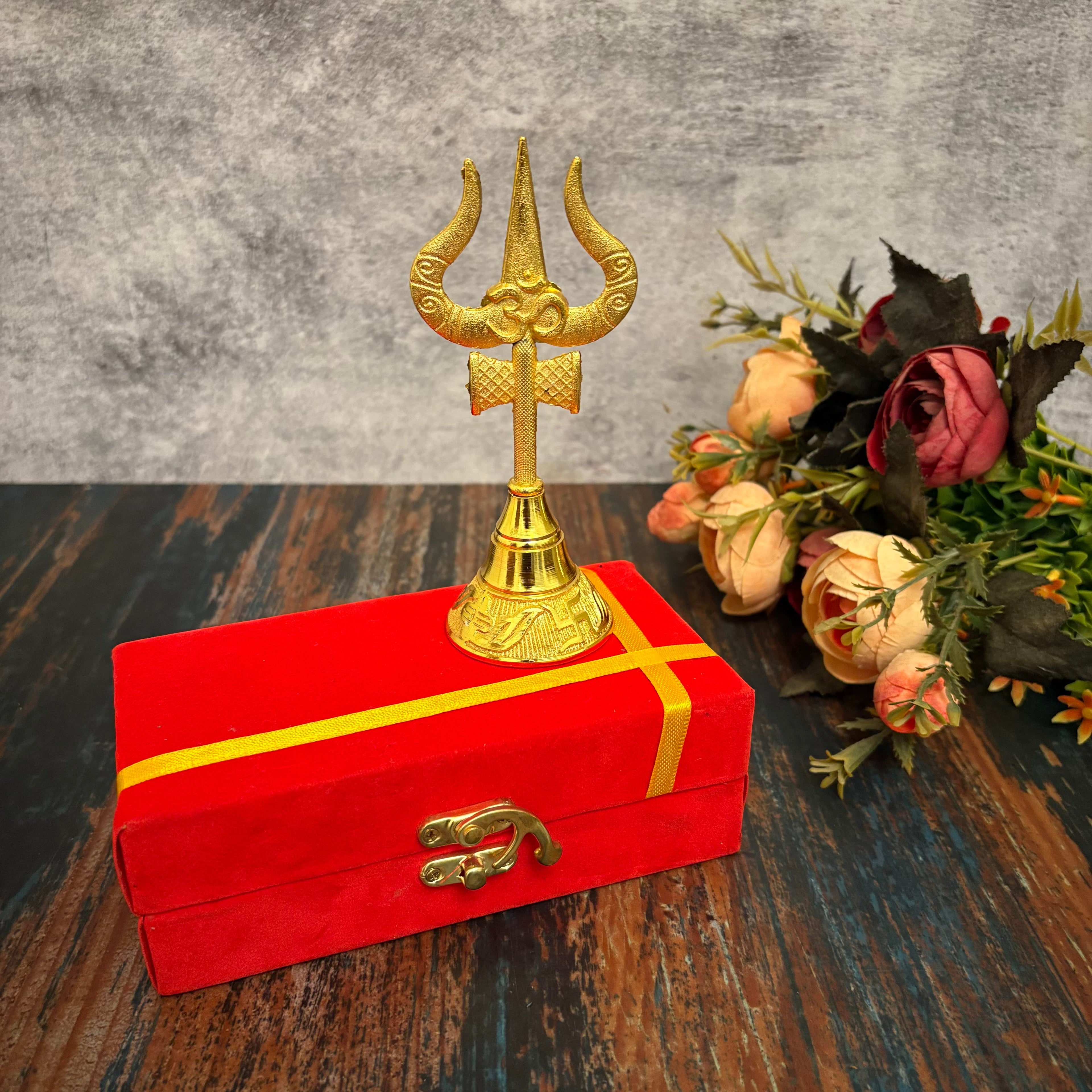 Brass Trishul Bell