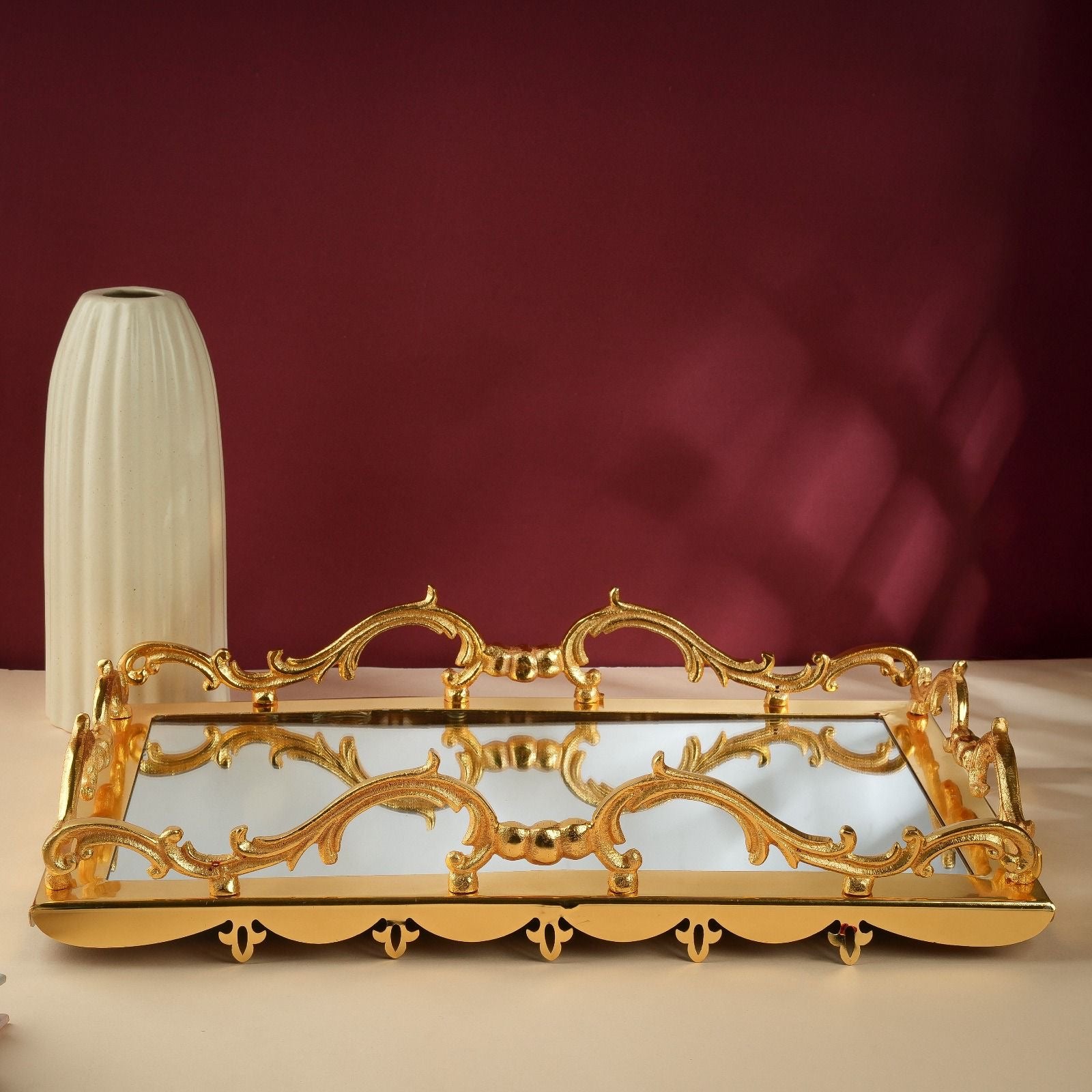 Gold Plated European Design Tray