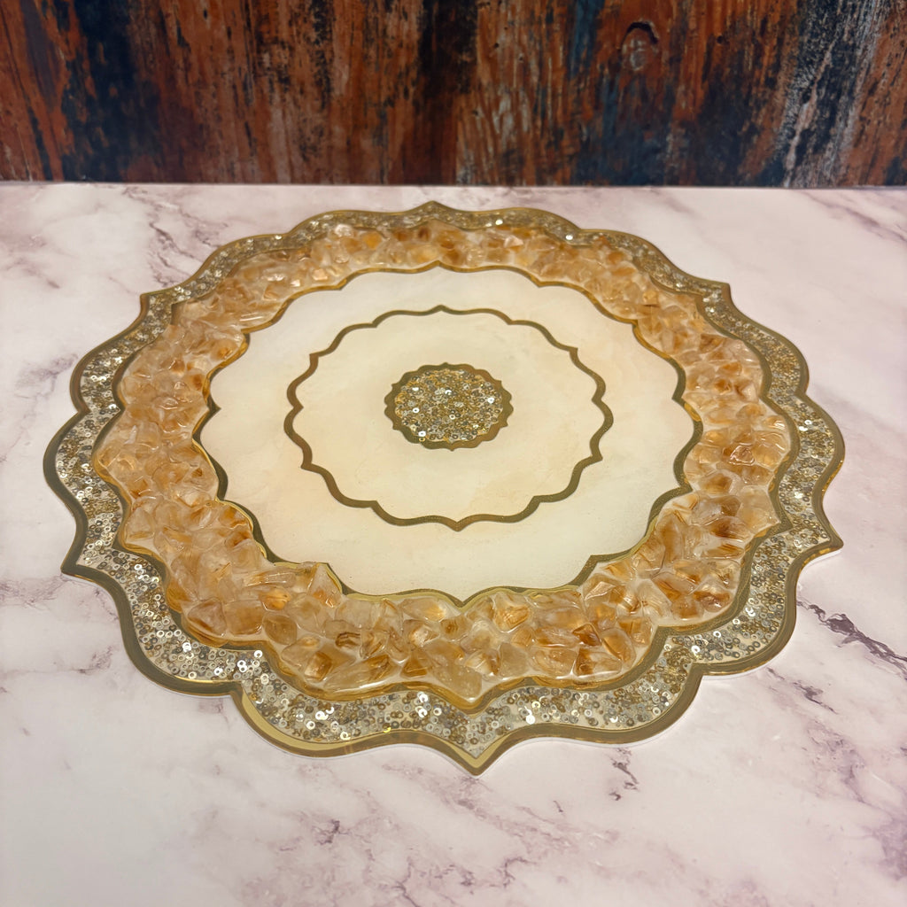 Golden Bloom Platter
