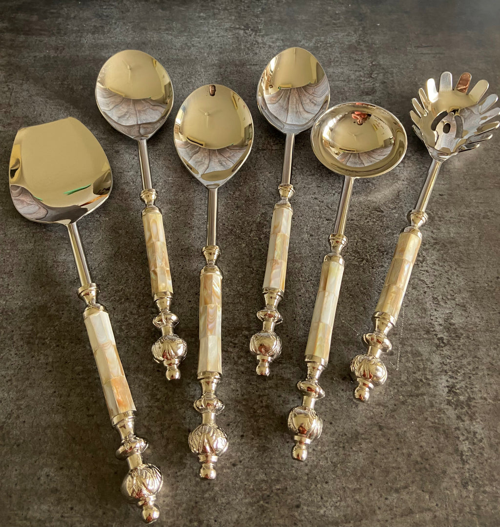 Elegance Pearl Serving Spoon Set