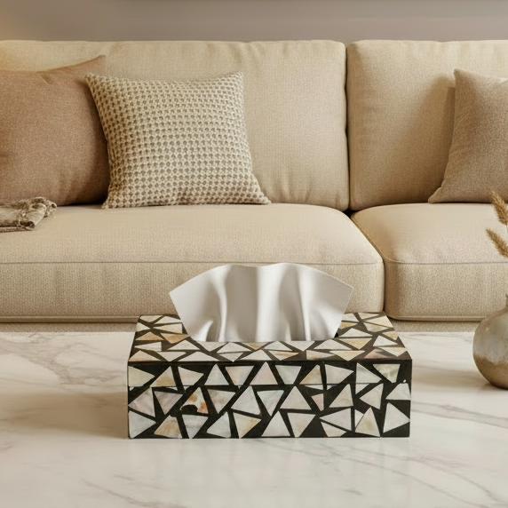 Pearl Bloom Tissue Holder