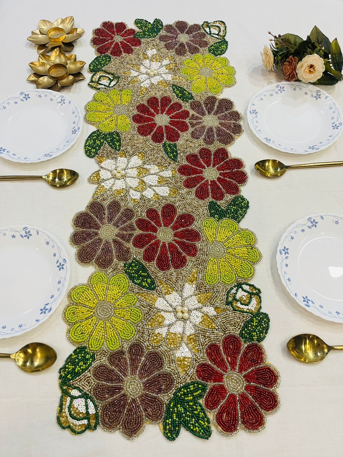 Festive Floral Luxe Runner