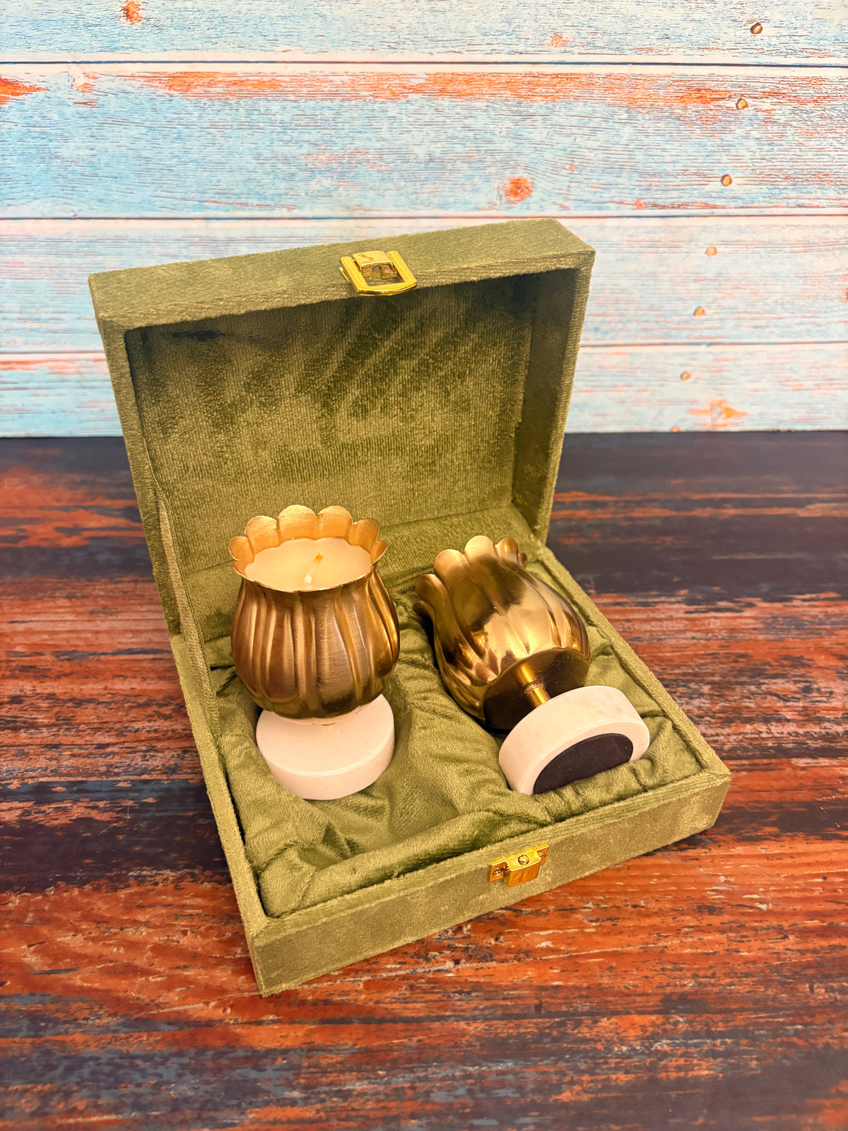 Set Of 2 Tulip Candles