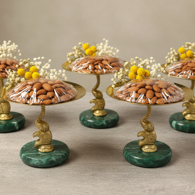 Elephant Motif Metal Plate